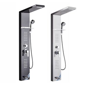 ZEPENG <span class=keywords><strong>colonne</strong></span> <span class=keywords><strong>de</strong></span> <span class=keywords><strong>douche</strong></span> murale en acier inoxydable 304 <span class=keywords><strong>de</strong></span> haute qualité panneau <span class=keywords><strong>de</strong></span> <span class=keywords><strong>douche</strong></span> LED à 5 fonctions avec système <span class=keywords><strong>de</strong></span> stockage <span class=keywords><strong>de</strong></span> plaques - Product Image 1