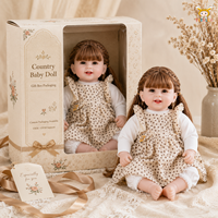 Poupée réaliste TUSALMO personnalisée de 22 pouces pour filles, jouet en peluche blanc, cheveux longs et raides, vêtements personnalisables, emballage OEM ODM