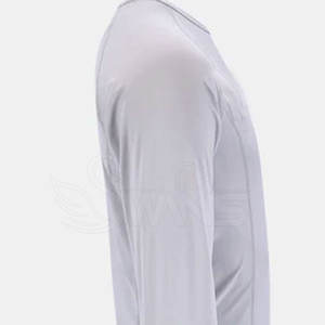 Camisas de compresión de alta calidad para hombre, peso ligero, ajustado, Color sólido, secado rápido, cuello redondo, ropa de entrenamiento hecha de algodón/Bambú - Product Image 3