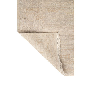 Alfombras de Lana Anudadas a Mano Viscaya Ivory, Estilo Tabriz Clásico para Adolescentes, para Sala de Estar, Pasillo, Patrón de Medallón-EA-1527(Cs-02) - Product Image 5