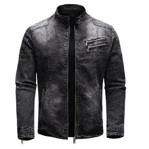 Fashion Men Plain Denim <b>Jacket</b> <b>Slim</b> <b>Fit</b> Jeans <b>Jackets</b> High Quality New Custom Denim Mens Jean <b>Jackets</b> - Product Image 4