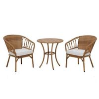 Dayanıklı çevre dostu Rattan bambu mobilya Set ev apartman otel Villa için İskandinav tasarım-oturma odası için açık