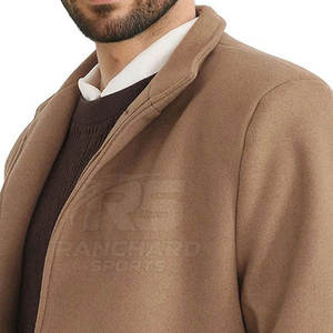 <b>Men</b> Long <b>Coat</b> Fashion Wool Blend Stylish <b>Coat</b> <b>Men</b> Long <b>Coat</b> Classic Tailored Fit Outerwear <b>Men</b> Long <b>Coat</b> - Product Image 6