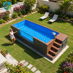 Piscina Commerciale Fuori Terra in Vetroresina 40ft per Hotel e Resort, Collezione Infinity Horizon in FRP, Grande Capacità - Product Image 2