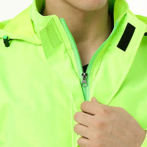 Chaquetas de lluvia para hombre con impresión de logotipo personalizado a precio barato para hombre Material de carcasa de poliéster, chaquetas de lluvia para hombre para adultos - Product Image 5