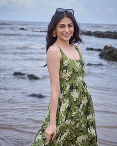 Nueva moda Floral impreso sin mangas vestido de algodón elegante bloque estampado hasta la rodilla Boho ropa de playa con dobladillo acampanado en venta - Product Image 4