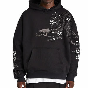 Sudadera con Capucha de Invierno, Suave y Duradera, de Algodón Premium, Capucha Ajustable, Bordado Personalizado, Impermeable, Transpirable, Perfecta para Uso Casual - Product Image 4