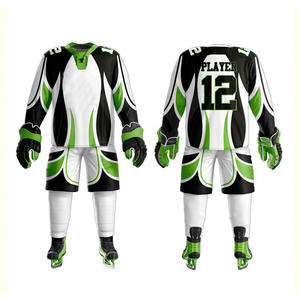 Uniformes de Hockey sobre Hielo al por Mayor, 100% Poliéster, Conjuntos de Camiseta y Pantalones Cortos, el Mejor Diseño, Uniformes de Hockey sobre Hielo Hechos a Medida - Product Image 3