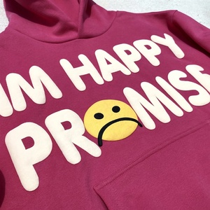 เสื้อฮู้ดแฟชั่นแนวสตรีทสำหรับผู้ชายเสื้อฮู้ดผ้าฟลีซผ้าฝ้ายพิมพ์ลายพัฟกำหนดได้เองสำหรับฤดูใบไม้ร่วงฤดูหนาว - Product Image 2