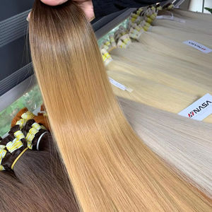 Extensiones de Cabello Ombre de 60 cm, Cabello Virgen Vietnamita de Primera Calidad al por Mayor, Artículos Populares, Liso, Super Double Drawn - Product Image 1