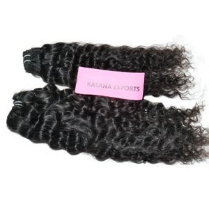 Paquete de pelo de mujer India alineada con cutícula virgen de 8 pulgadas, Color Natural negro, ondas profundas sueltas, rizos, cabello humano barato, químico - Product Image 4