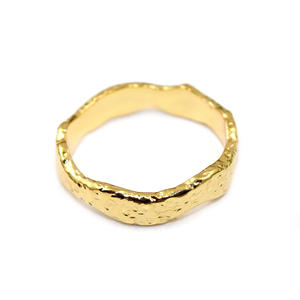 Designer Princess Fashion 24k Yellow Gold Plated Statement Band <b>Ring</b> Stackable Rich <b>Brass</b> Wholesale Jewelry For Girls Women - Product Image 2