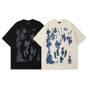 เสื้อยืดสีขาวแบบยูนิเซ็กซ์ คุณภาพสูง ทรงบ็อกซี่ โอเวอร์ไซส์ ผ้าฝ้ายเปล่า ผู้ผลิตเสื้อยืดคอเต่าแบบครอปสำหรับผู้ชาย - Product Image 4