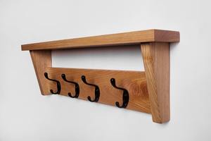 Cintre en bois robuste pour manteaux, vestes et vêtements de cérémonie, cintre classique en bois massif pour chemises, pantalons, organisation de costumes - Product Image 6