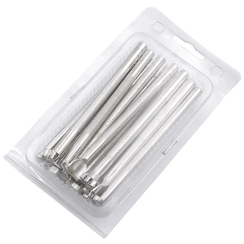 20pcs da tem in ấn công cụ Kit hợp kim tem Punch Set khắc yên làm công cụ cho Da Craft DIY nghệ thuật