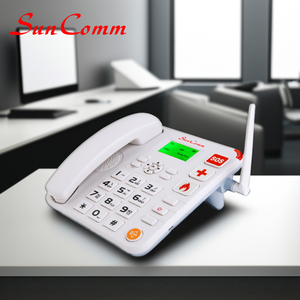 โทรศัพท์ไร้สายแบบอนาล็อก SC-9886-4GW สำหรับผู้สูงอายุ ดีไซน์ปุ่มกดขนาดใหญ่ ปุ่มโทรฉุกเฉิน SOS รองรับซิมคู่ แบตเตอรี่ 1000mAh - Product Image 3