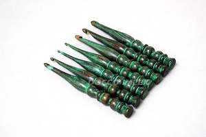 wooden <b>crochet</b> hook <b>set</b> <b>for</b> <b>beginners</b> and professionals handcrafted wooden <b>crochet</b> hook <b>set</b> with storage case at low cost - Product Image 5