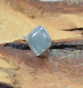 Green Color Handmade Ring Solid 925 Sterling <b>Silver</b> Natural Aquamarine Gemstone Jewelry Sterling <b>Silver</b> 925 Stamped Ring Jewelry - Product Image 4