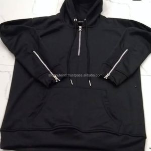 Sudadera con capucha de algodón 100% de alta calidad para hombre, Sudadera con capucha de invierno de gran tamaño con bolsillo, jersey de lana sólida, sudaderas con capucha para hombre - Product Image 5