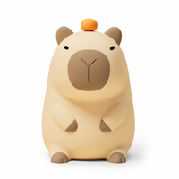 Veilleuse Capybara en silicone, lampe LED mignonne en forme d'animal, rechargeable par USB, commande tactile, CE, pour chambre d'enfant, fabricant