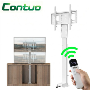 Soporte de TV Eléctrico con Elevación Oculta, <span class=keywords><strong>Mueble</strong></span> para TV con Elevación Motorizada, Control Remoto, Altura Ajustable, para TV de 32 a 70 Pulgadas <span class=keywords><strong>Debajo</strong></span> de la Cama - Product Image 1