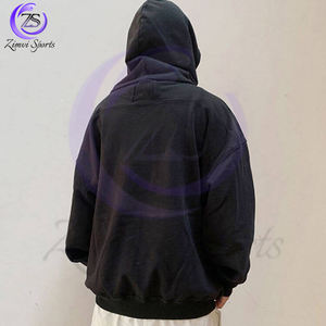 Nouveautés entièrement personnalisés Sweats à capuche pour hommes en coton respirant avec broderie chenille surdimensionnée et vintage de haute qualité - Product Image 5