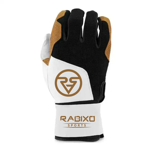 Guantes de béisbol de piel auténtica con diseño de logotipo personalizado para hombre, guantes de piel pura de alta calidad, guantes de buena calidad - Product Image 5