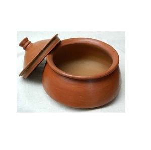 Yüksek kaliteli mikrodalga güvenli kil Biryani Pot fırın Terracotta gıda Pot tencere Desi tarzı pişirme için hizmet üzerinde gaz sobası - Product Image 3