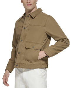 Vestes pour hommes, veste en toile de coton durable pour homme avec poches latérales, respirante, streetwear, meilleur design, vestes pour hommes - Product Image 6