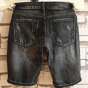 Shorts décontractés style urbain usé pour l'été, en tissu doux et respirant, avec un attrait moderne et tendance pour le quotidien. - Product Image 5