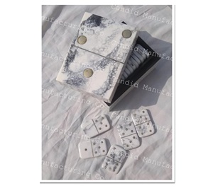 Dominó al por mayor juguetes educativos de alta calidad juegos de dominó doble seis dominó de madera para adultos - Product Image 6