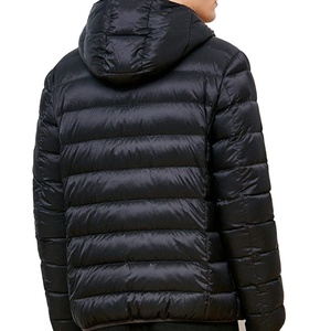 Customized Lightweight Men's Puffer <b>Jacket</b> with Hood Winter <b>Packable</b> down Coat - Product Image 3