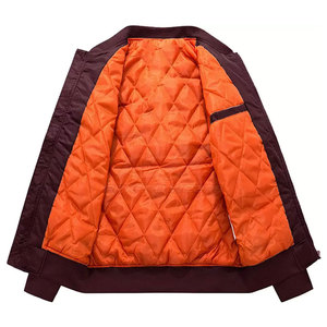 Nouvelle conception de vestes bomber d'hiver à col montant pour hommes, manches longues, fermeture éclair intégrale, vestes bomber pour hommes - Product Image 2