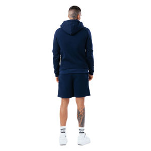 Personalizable de los hombres 100% algodón pulóver con capucha invierno peso pesado sólido polar bordado Streetwear liso teñido térmico - Product Image 4