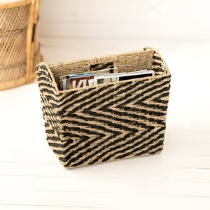 Accessoires de bureau, porte-papier en jonc de mer, support de rangement pour journaux, gadgets pour le bureau à domicile - Product Image 3