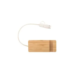 Hub USB Mobaru in Bambù, Gadget Promozionale Ecologico - Product Image 4
