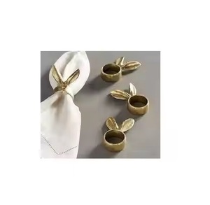 Anneau de serviette en laiton de qualité suprême porte-mouchoir à forte demande Durable pour les accessoires de décoration de table disponibles au meilleur prix - Product Image 4