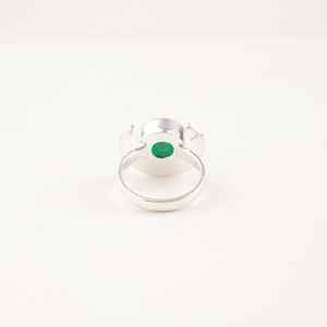 Anillo Ovalado de Ónice Verde con Certificado IGI, Hecho a Mano en Plata de Ley 925, Piedra de Nacimiento de Mayo, Joyería Elegante para Mujer, Regalo - Product Image 6