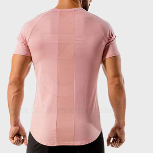 Ropa Deportiva Profesional para Hombre, Camisetas de Gimnasio de Tela Tejida, Transpirables, de Secado Rápido, Manga Corta, Alta Calidad - Product Image 3