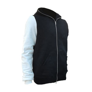 Sweat-shirt à capuche personnalisé pour homme, imprimé intégral, fermeture éclair intégrale, streetwear, double face, décontracté, en coton pour l'hiver - Product Image 3