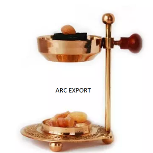 Quemador de incienso de metal de la mejor calidad con soporte de gran tamaño Quemador de Bakhoor decorativo para el hogar de diseñador antiguo a un precio razonable - Product Image 2