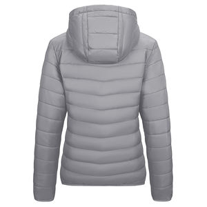 Más Popular nuevo diseño cómodo impermeable invierno luz Zip cálido de talla grande tela al aire libre a prueba de viento mujeres Puffer chaqueta - Product Image 4