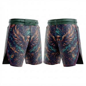 Shorts de compression de boxe pour hommes Modern Movements, imprimés par transfert thermique, anti-humidité, coupe athlétique - Product Image 1
