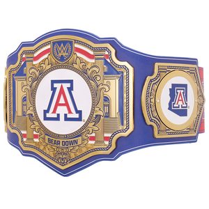Cinturón de Campeonato WWE Legacy Auténtico de los Arizona Wildcats, de Aleación de Zinc, con Hebilla de Placa Azul y Dorada con Impresión por Transferencia de Calor, 42 Pulgadas 1.5 - Product Image 2