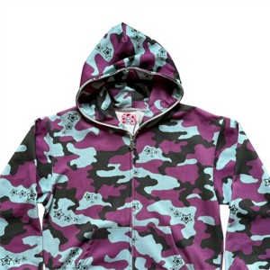 Sweat à capuche zippé camouflage de haute qualité pour hommes et femmes confortable et élégant parfait pour les vêtements décontractés et les activités de plein air - Product Image 2