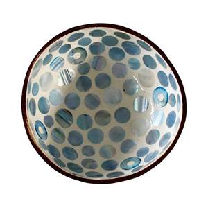 Tazón de Cáscara de Coco Hecho a Mano con Incrustaciones de Nácar, Tazón de Coco Natural Ecológico para Decoración del Hogar - Product Image 6