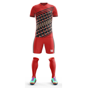 Uniforme de fútbol de doble patrón reversible alto Absorbente de humedad Logotipo personalizado Francia, camisetas de fútbol - Product Image 3