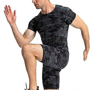 Camiseta de entrenamiento de compresión de algodón para hombre, nuevo diseño, ropa deportiva transpirable - Product Image 5