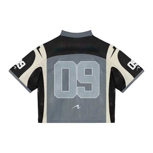 เสื้อยืดตาข่ายกีฬาโอเวอร์ไซส์ผ้าฝ้ายเข้ารูปสำหรับผู้ชาย - Product Image 2