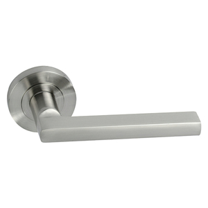 Set Maniglie per Porte, Nichel Satinato "Oryx Rosette Line" - Product Image 1